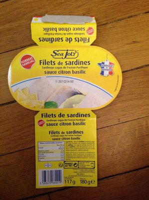 Filets de sardines sauce citron basilic