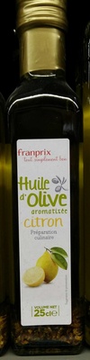 Huile d'olive aromatisée citron