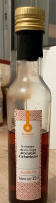 Vinaigre de vin rouge aromatisé a la framboise