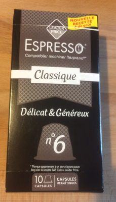 Espresso Classique compatible Nespresso