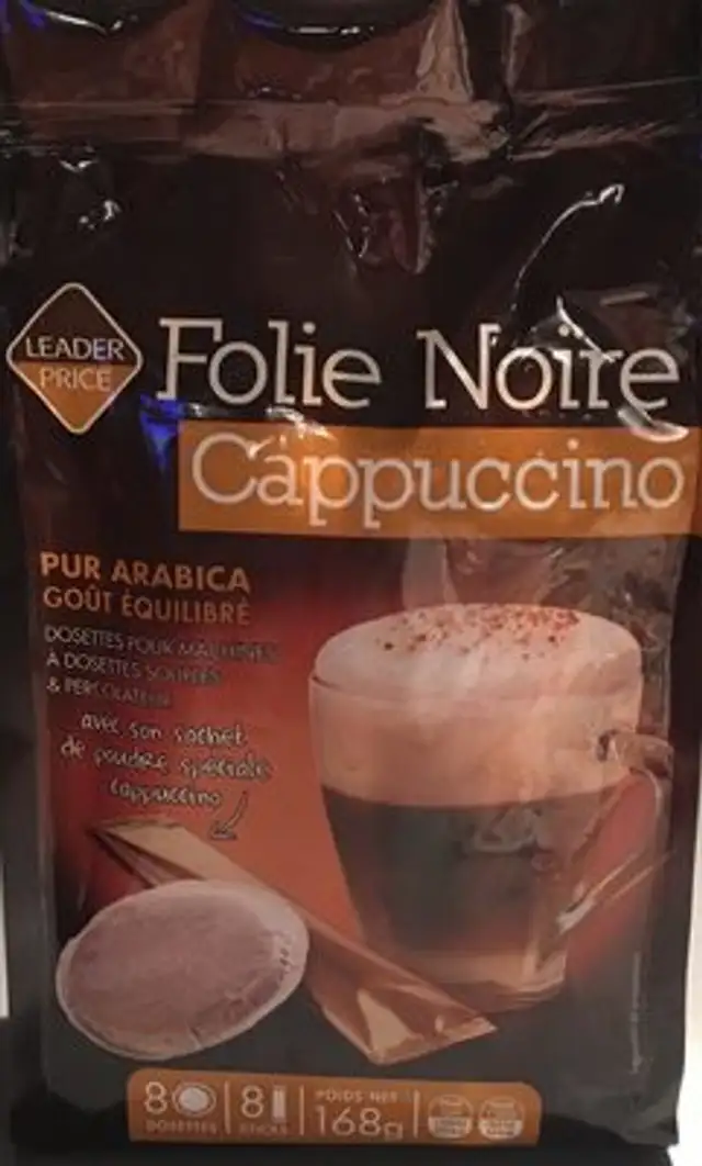 Folie Noire - Cappuccino front packaging