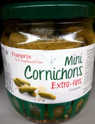Mini Cornichons extra-fins front packaging