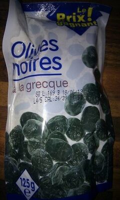 Olives Noires à La Grecque 125 g