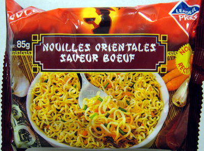 Nouilles orientales saveur boeuf - 85 g - Leader Price