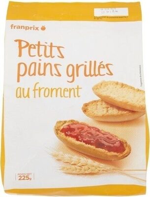 Petits pains grillés au froment