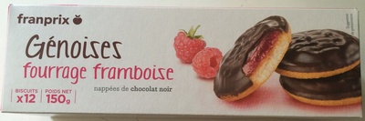 Génoises fourrage framboise front packaging