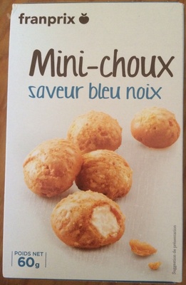 Mini-choux saveur bleu noix