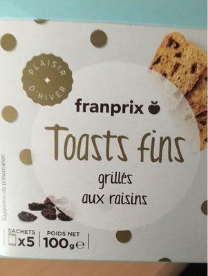 Toast Fin Grille Au Raisins