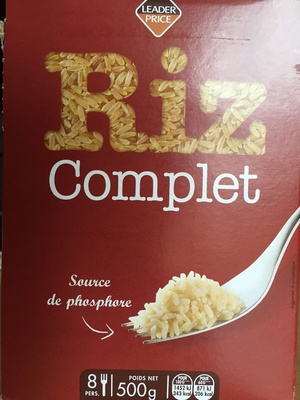 Riz Complet Étuvé