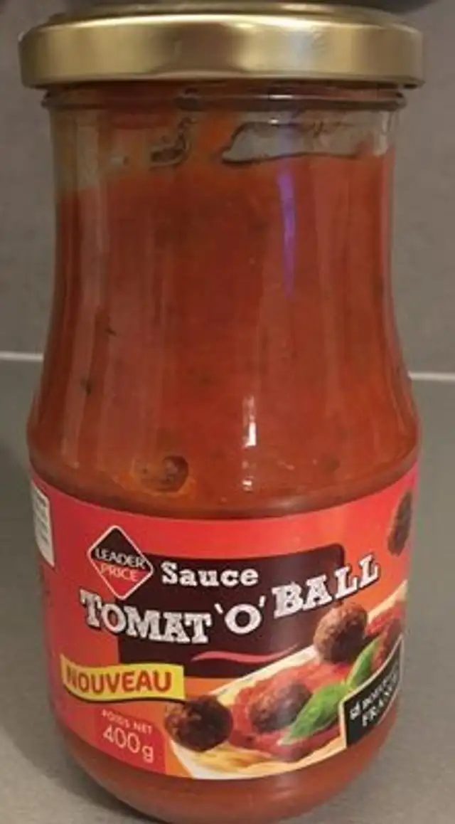 Sauce tomat’o’ball front packaging