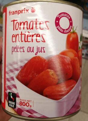 Tomates entières pelées au jus