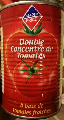 Double concentré de tomates à base de tomates fraîches