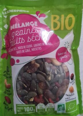 Mélange graines et fruit sèches