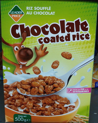 Chocolate coated rice