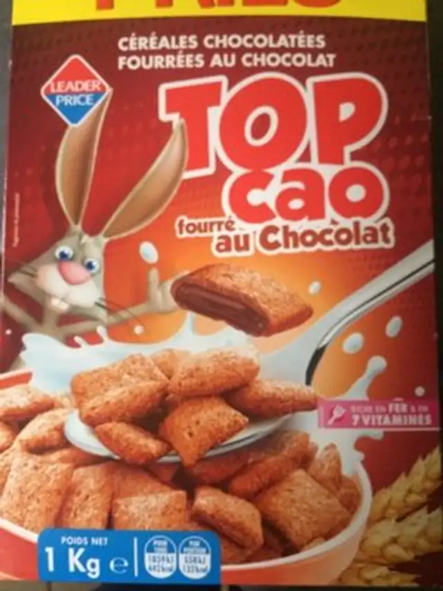 Top Cao Fourré au Chocolat front packaging