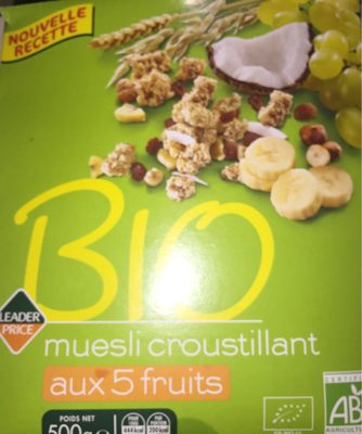 Muesli croustillant aux 5 fruits
