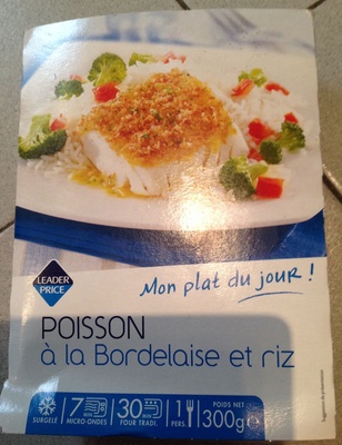Poisson à la bordelaise et riz
