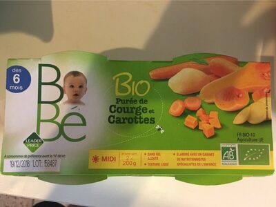 Puree de courge et carottes