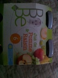 Jus de pomme et raisin - 6 mois