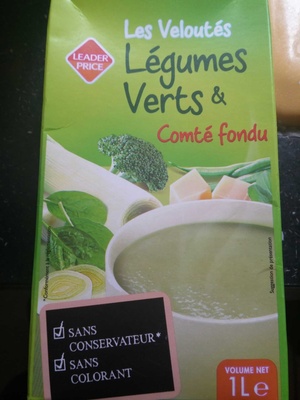 Les veloutés légumes vert & comté fondu
