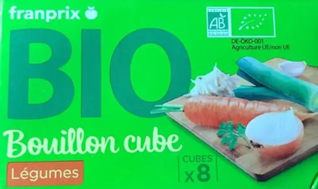 Bouillon cube Légumes front packaging