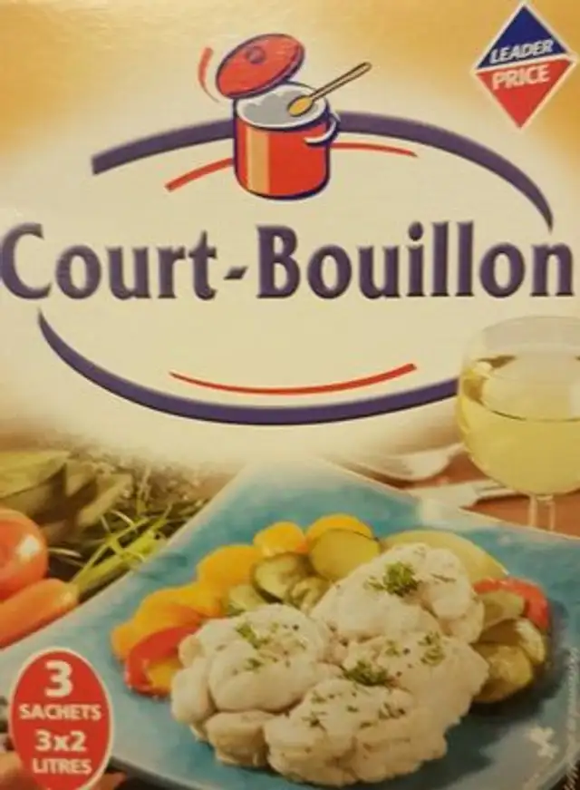 Court bouillon front packaging