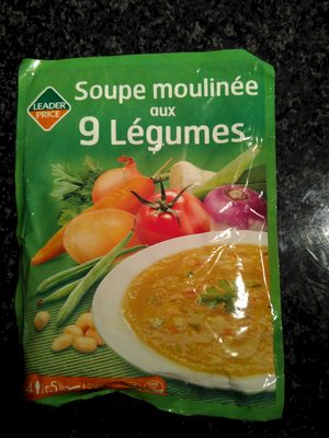 Soupe moulinée aux 9 légumes front packaging