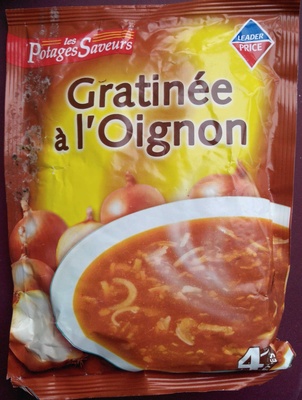 Gratinée à l'oignon front packaging