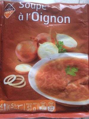 Soupe à l'oignon front packaging