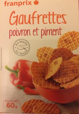 Gaufrette poivron et piment