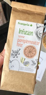 Infusion saveur pamplemousse rose