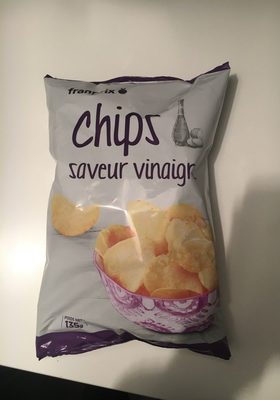 Chips saveur vinaigre front packaging