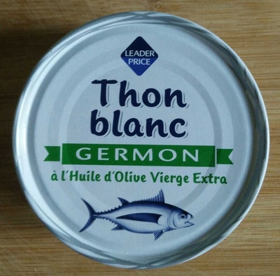 Thon blanc Germon à l'huile d'olive vierge extra front packaging
