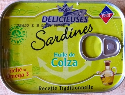 Sardines à l'huile de Colza front packaging