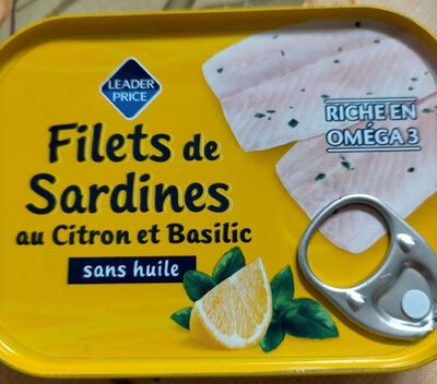 Filets de Sardines au citron et Basilic