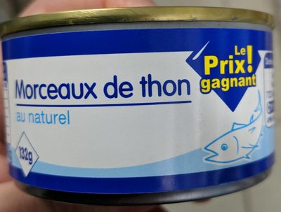 Morceaux de thon au naturel