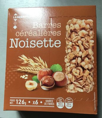 Barres céréales Noisette