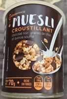 Muesli croustillant Chocolat noir graines de Chia