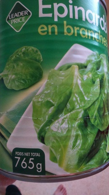 épinards en branches