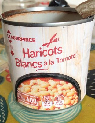 Haricots blancs à la tomate front packaging