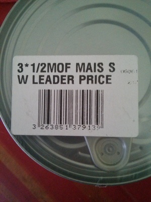 Maïs front packaging