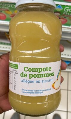 Compote de pomme front packaging