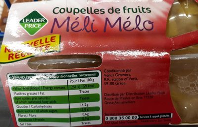 Coupelle de Fruits Méli Mélo