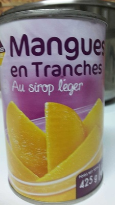 Mangues en tranches au sirop léger