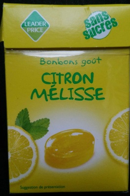Bonbons goût citron mélisse