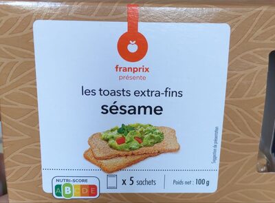 Toasts fins sésame