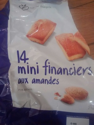 14 mini financiers aux amandes pur beurre