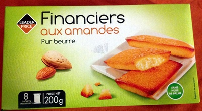 Financiers aux amandes pur beurre front packaging