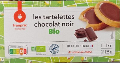 Tartelettes chocolat noir bio