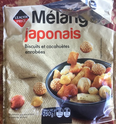 Mélange japonais - biscuits et cacahuètes enrobées